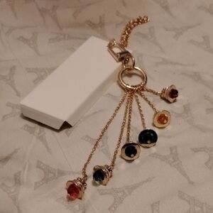 Effy Gold Tone Charm Bell Multicolor Handbag Purse Jewelry (6) Bells
